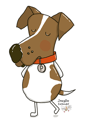 cartoon of my dog